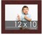 12x10 Solid Wood Picture Frame with UV-Resistant Acrylic & Acid-Free Backing, Available in 6 Finishes: Matte Black, Matte White, Metallic Bronze, Silver, Natural Wood Grain & Mahogany